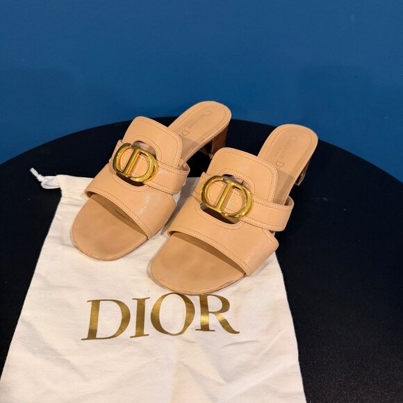 Dior Shoes - Dior Heeled Beige Sandals 8